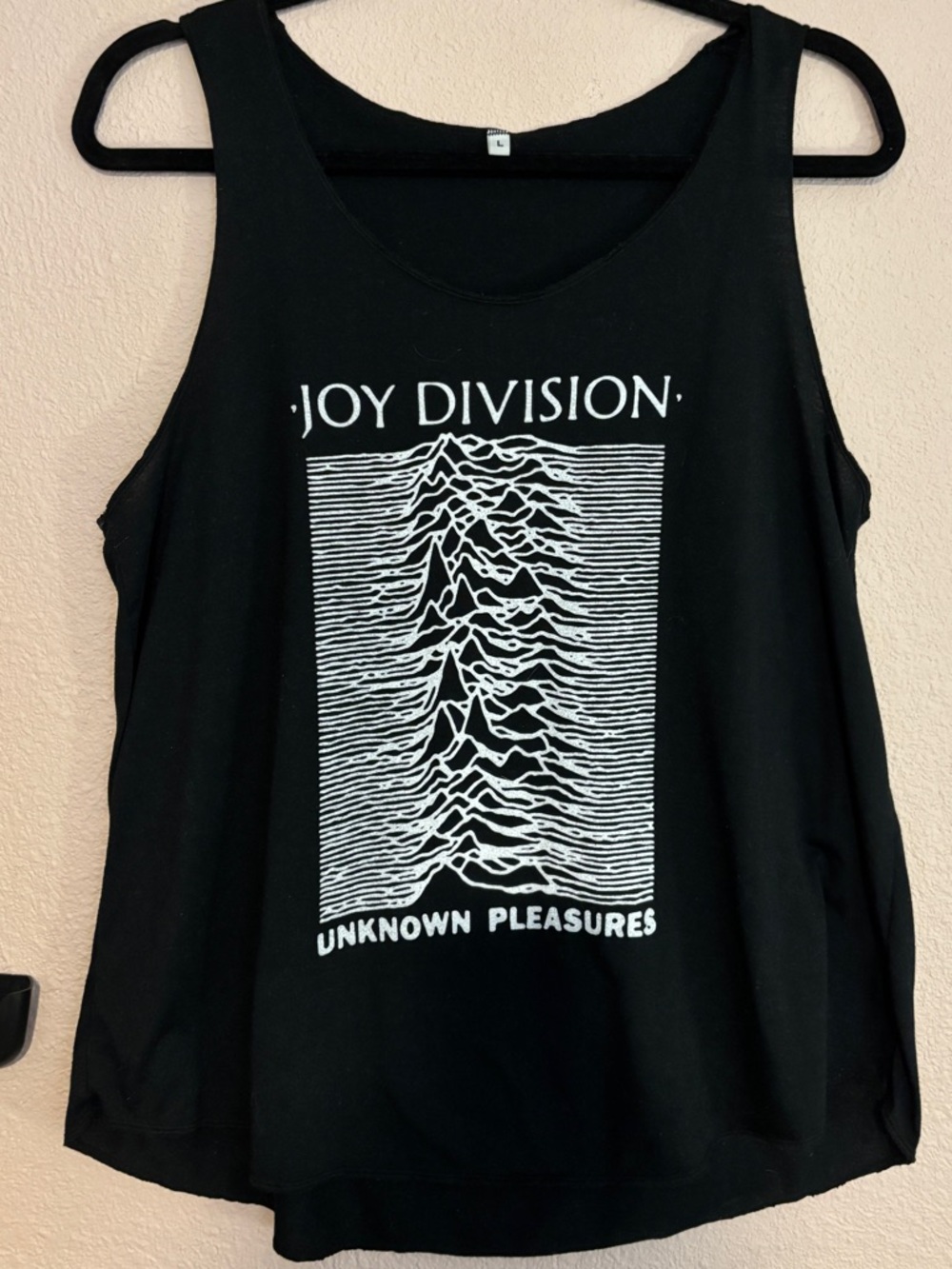 Joy Division Unknown Pleasures Black Tank Top - Size Large